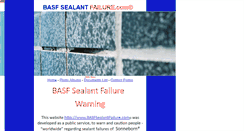 Desktop Screenshot of basfsealantfailure.com